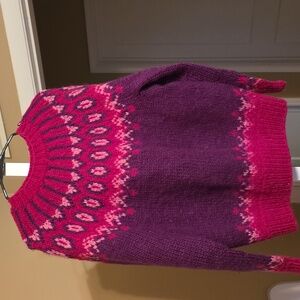 Handmade Fair Isle Icelandic Wool Sweater